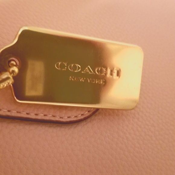 Coach Pink Leather Tote - Includes Purse Organizer - Picture 6 of 12